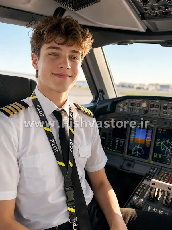 بند آویز کارت (لنیارد) pilot lanyard (1خط)
