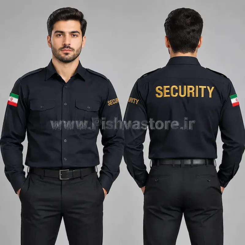 پیراهن نگهبانی به همراه ست کامل آرم و علائم