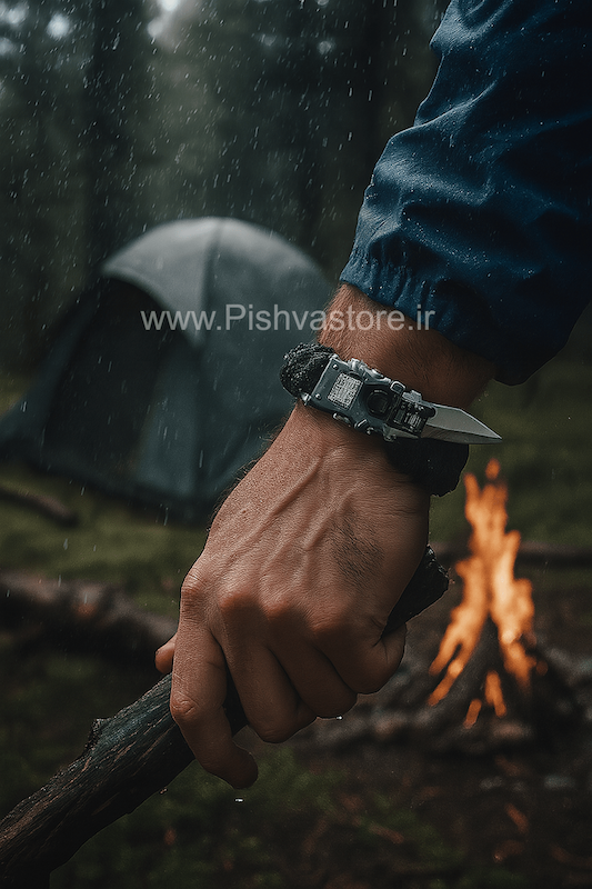 دستبند بقا چاقو دار