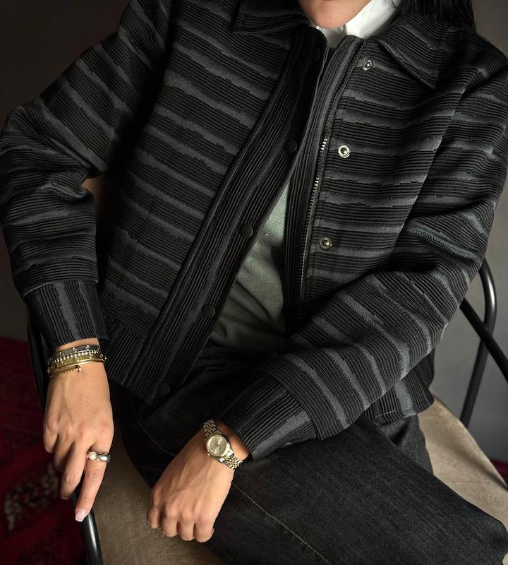 کت تینا مشکی و سبز