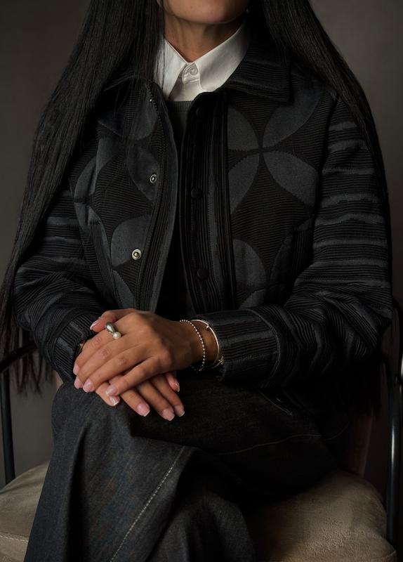 کت تینا مشکی و سبز