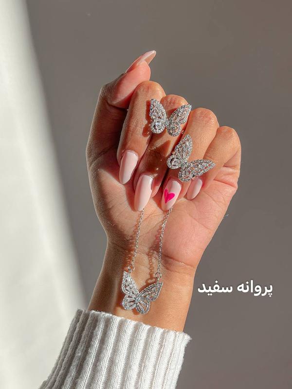 کالکشن گردنبند عروس پروانه