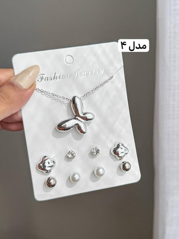 پک گردنبند گوشواره ( ۵ مدل ورق بزنید )