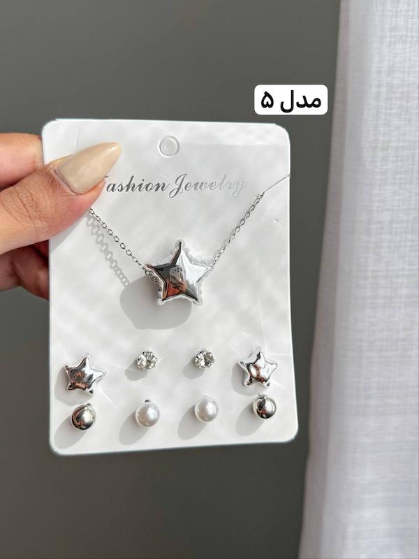 پک گردنبند گوشواره ( ۵ مدل ورق بزنید )