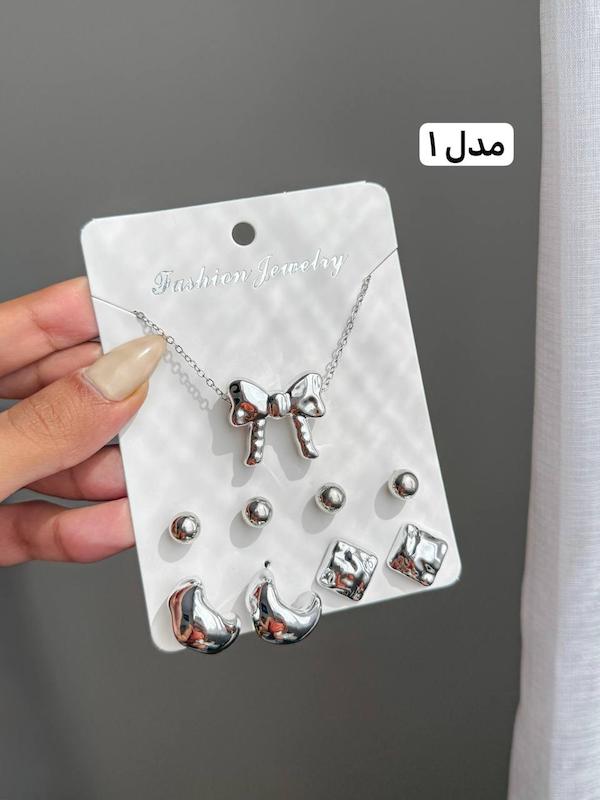 پک گردنبند گوشواره ( ۵ مدل ورق بزنید )