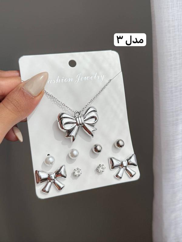 پک گردنبند گوشواره ( ۵ مدل ورق بزنید )