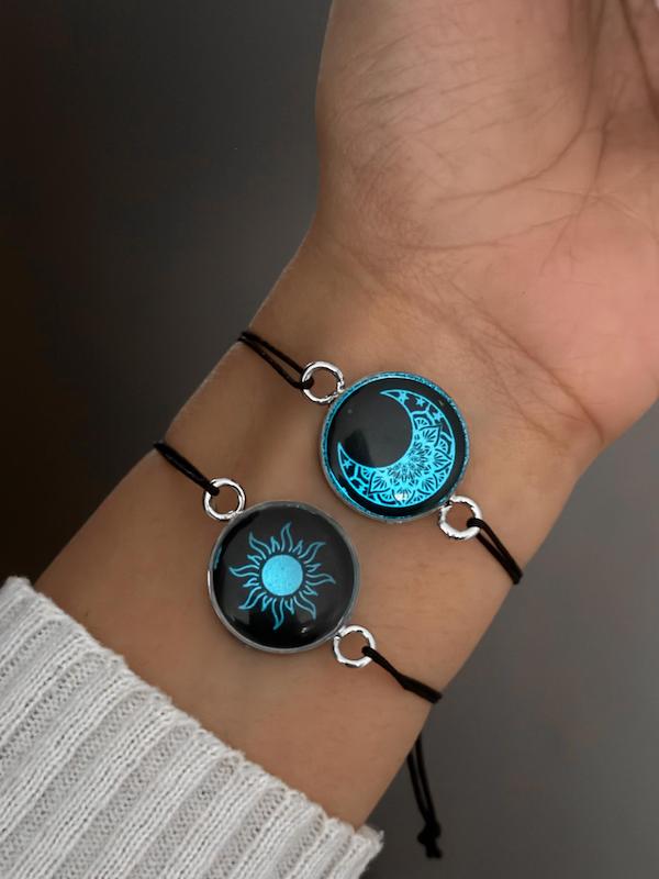 ست دستبند شبتاب ماه و خورشید