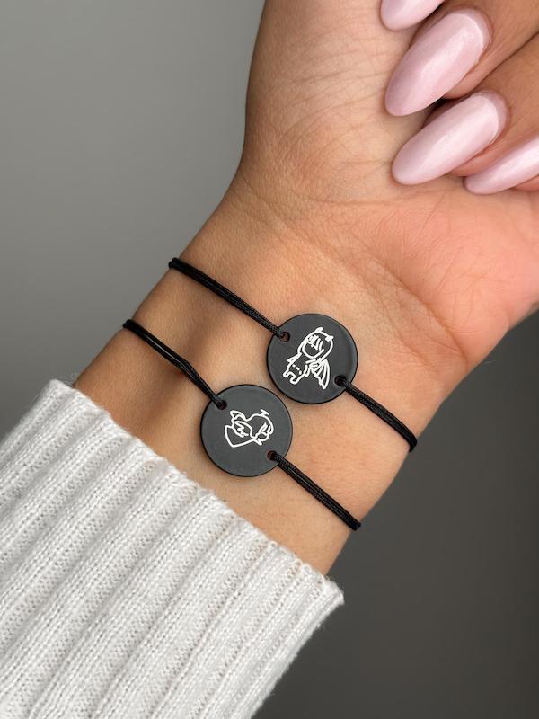 ست دستبند فرشته شیطان