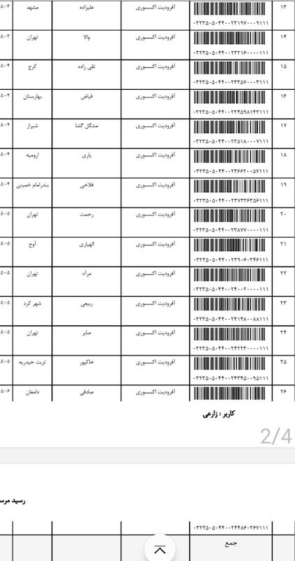 کد مرسوله ۱۳ اردیبهشت