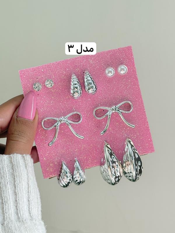 پک گوشواره پاپیون ( ۴ مدل ورق بزنید )
