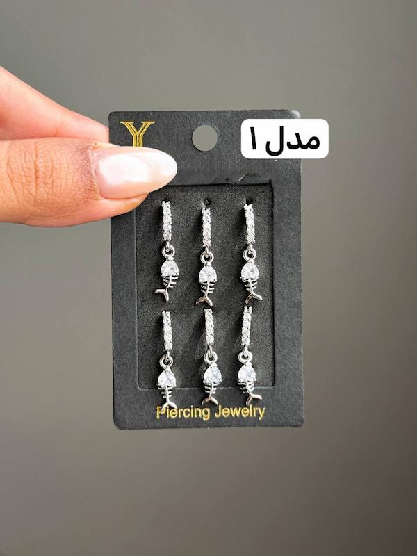 گوشواره حلقه ای ( تک هستند توضیحات مطالعه شود )