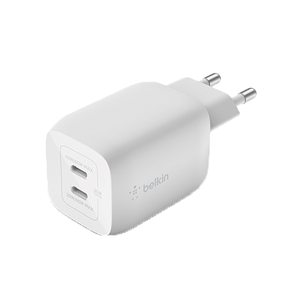 آداپتور فست شارژ بلکین | Belkin مدل WCH013vfWH USB-C 65W