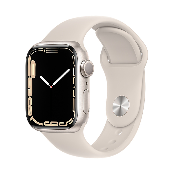 اپل واچ سری 7 آلومینیوم استارلایت با بند استارلایت | Apple Watch Series 7 Aluminum-Starlight