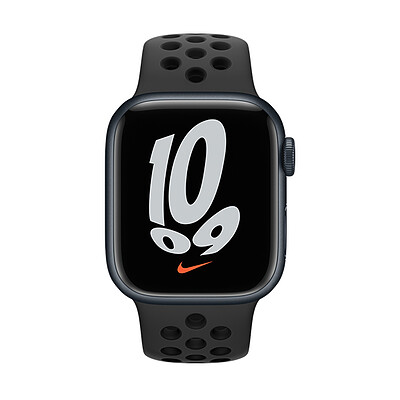 اپل واچ نایکی سری 7 آلومینیوم میدنایت با بند مشکی | Apple Watch Series 7 Aluminum-Black