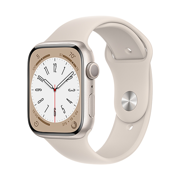 اپل واچ سری 8 آلومینیوم استارلایت با بند استارلایت | Apple Watch Series 8 Aluminum-Starlight