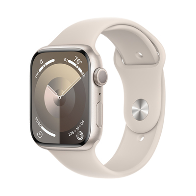 اپل واچ سری 9 آلومینیوم استارلایت با بند استارلایت | Apple Watch Series 9 Aluminum-Starlight