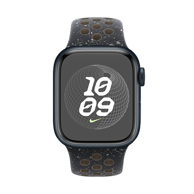 اپل واچ نایکی سری 9 آلومینیوم میدنایت با بند میدنایت اسکای | Apple Watch Series 9 Aluminum-Midnight Sky