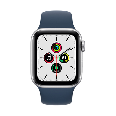 اپل واچ SE 1 آلومینیوم نقره ای با بند ابیس بلو | Apple Watch SE 1 Aluminum-Abyss Blue