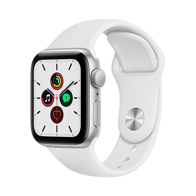 اپل واچ SE 1 آلومینیوم نقره ای با بند سفید | Apple Watch SE 1 Aluminum-White