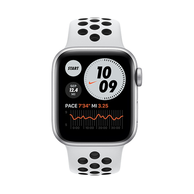 اپل واچ نایکی SE 1 آلومینیوم نقره ای با بند سفید | Apple Watch SE 1 Aluminum-White