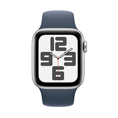 اپل واچ SE 2 2023 آلومینیوم سیلور با بند استورم بلو | Apple Watch SE 2 Aluminum-Storm Blue
