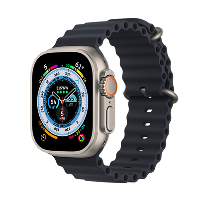 اپل واچ اولترا تیتانیومی با بند اوشن میدنایت | Apple Watch Ultra Titanium - Midnight Ocean