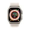 اپل واچ اولترا تیتانیومی با بند استارلایت لوپ آلپاین | Apple Watch Ultra Titanium - Starlight Alpine Loop