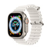 اپل واچ اولترا تیتانیومی با بند اوشن سفید | Apple Watch Ultra Titanium - White Ocean Band