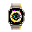 اپل واچ اولترا تیتانیومی با بند لوپ ترایل زرد و بژ | Apple Watch Ultra Titanium - Yellow Beige Trail Loop