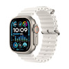 اپل واچ اولترا 2 تیتانیومی با بند اوشن سفید | Apple Watch Ultra 2 Titanium - White Ocean Band