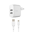 آداپتور فست شارژ بلکین | Belkin مدل WCE002vf1MWH USB-A 24W