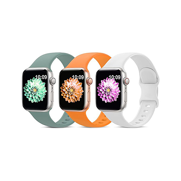 پکیج 3 عددی بند اپل واچ سلیکونی | Package of 3 silicone Apple Watch straps