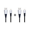 پکیج ۲ عددی کابل Usb-A to Lightning  جاست موبایل | Just Mobile طول 1.5 متر - مدل dc-568si