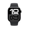 اپل واچ سری 10 آلومینیوم مشکی با بند سیلیکون مشکی | Apple Watch Series 10 Aluminum Black