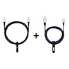 پکیج ۲ عددی کابل Usb-C to Lightning و Usb-A to Lightning جاست موبایل | Just Mobile