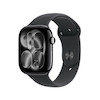 اپل واچ سری 11 آلومینیوم جت بلک با بند سیلیکون مشکی | Apple Watch Series 11 Aluminum Jet Black