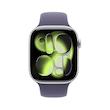 اپل واچ سری 11 آلومینیوم سیلور با بند سیلیکون بنفش | Apple Watch Series 11 Aluminum Silver
