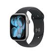 اپل واچ سری 11 آلومینیوم اسپیس گری با بند سیلیکون مشکی | Apple Watch Series 11 Aluminum Space Gray