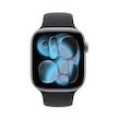 اپل واچ سری 11 آلومینیوم اسپیس گری با بند سیلیکون مشکی | Apple Watch Series 11 Aluminum Space Gray