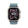 اپل واچ اولترا 3 تیتانیومی نچرال با بند آلپاین لوپ آبی روشن | Apple Watch Ultra 3 Natural Titanium - Light Blue Alpine Loop Strap