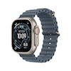 اپل واچ اولترا 3 تیتانیومی نچرال با بند اوشن آبی | Apple Watch Ultra 3 Natural Titanium - Anchor Blue Ocean Strap