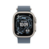 اپل واچ اولترا 3 تیتانیومی نچرال با بند اوشن آبی | Apple Watch Ultra 3 Natural Titanium - Anchor Blue Ocean Strap
