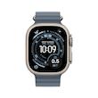 اپل واچ اولترا 3 تیتانیومی نچرال با بند اوشن آبی | Apple Watch Ultra 3 Natural Titanium - Anchor Blue Ocean Strap
