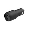 شارژر ماشین فست شارژ 2xUsb-A 24W بلکین | Belkin - مدل ccb001btbk