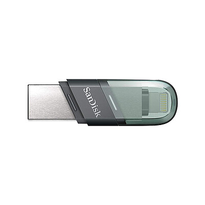 فلش درایو Usb-A و Lightning سن دیسک | San Disc - مدل ixpand flip
