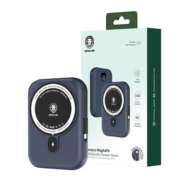 پاوربانک گرین لاین مدل Monaco 20W - آبی تیره