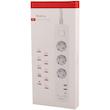 چند راهی 3 خانه ارت دار هادرون P343 با کابل 1.8 متری + شارژر USB و Type-C