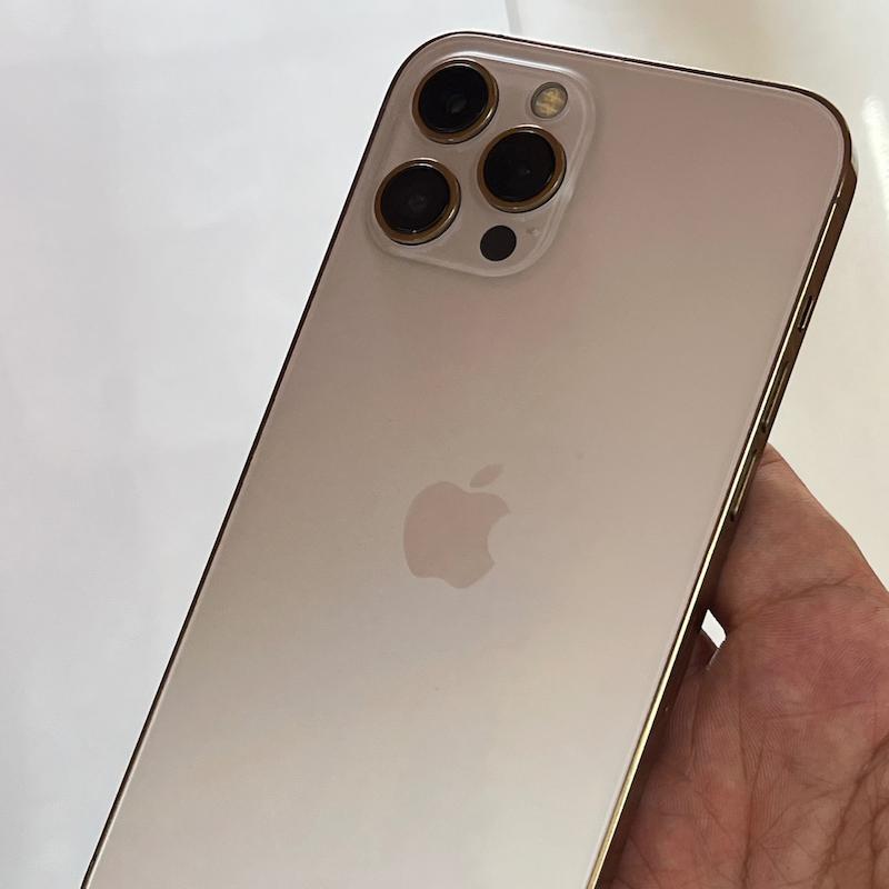 گوشی موبایل دست دوم اپل iPhone 12 ProMax رنگ طلایی ظرفیت 256 GB دوسیم ZAA