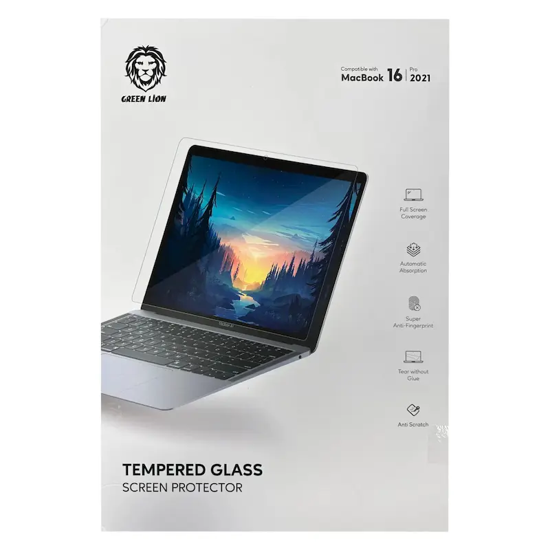 گلس گرین لاین مدل Tempered Glass برای مک بوک پرو 16.2 اینچ ۲۰۲۱