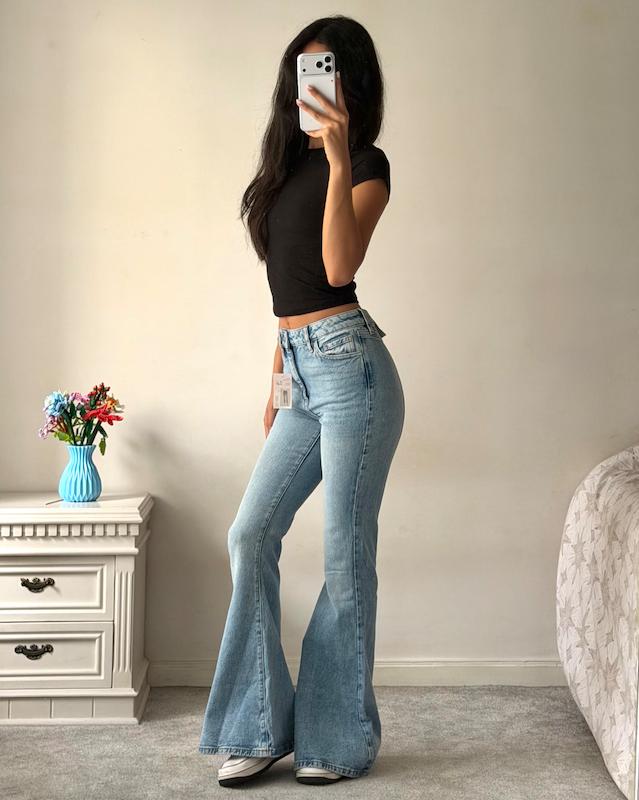 جین پری دریایی/ شلوار جین بوتکات